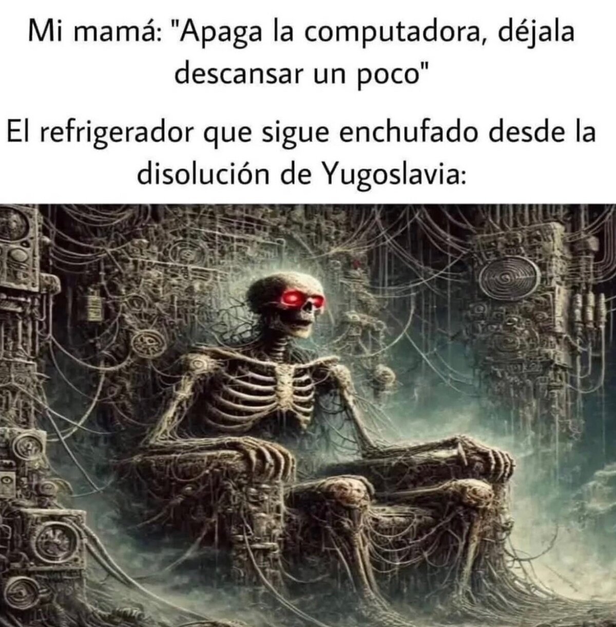 De hecho, si la desconectan se daña.