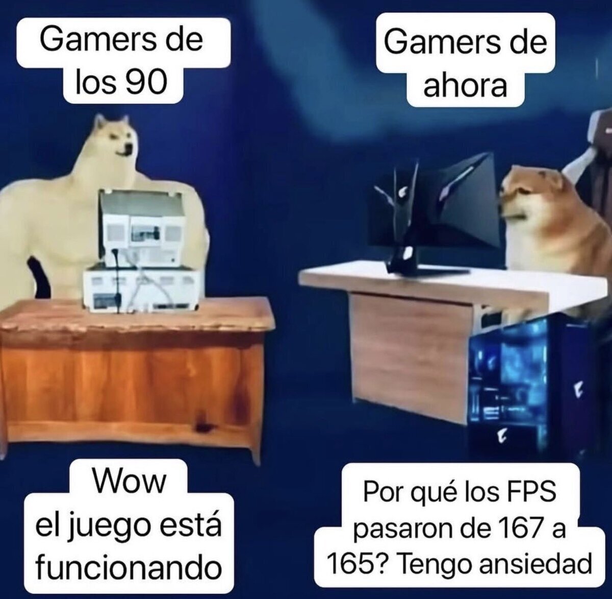 Los gamers de anta&ntilde;o