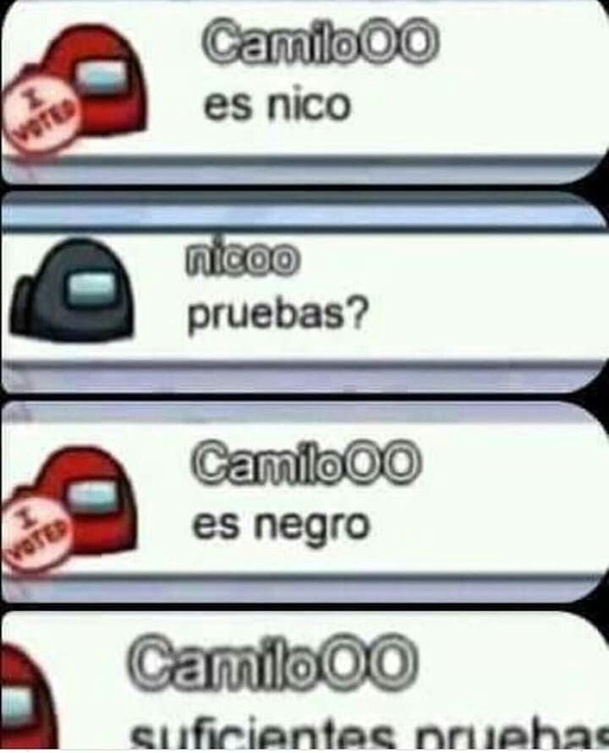Suficientes pruebas
