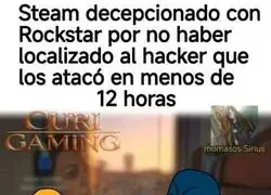 Steam viendo a Rockstar con desd&eacute;n