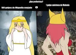 100 golpes de Miguelita o 1 golpe de la Valquiria con VIH.