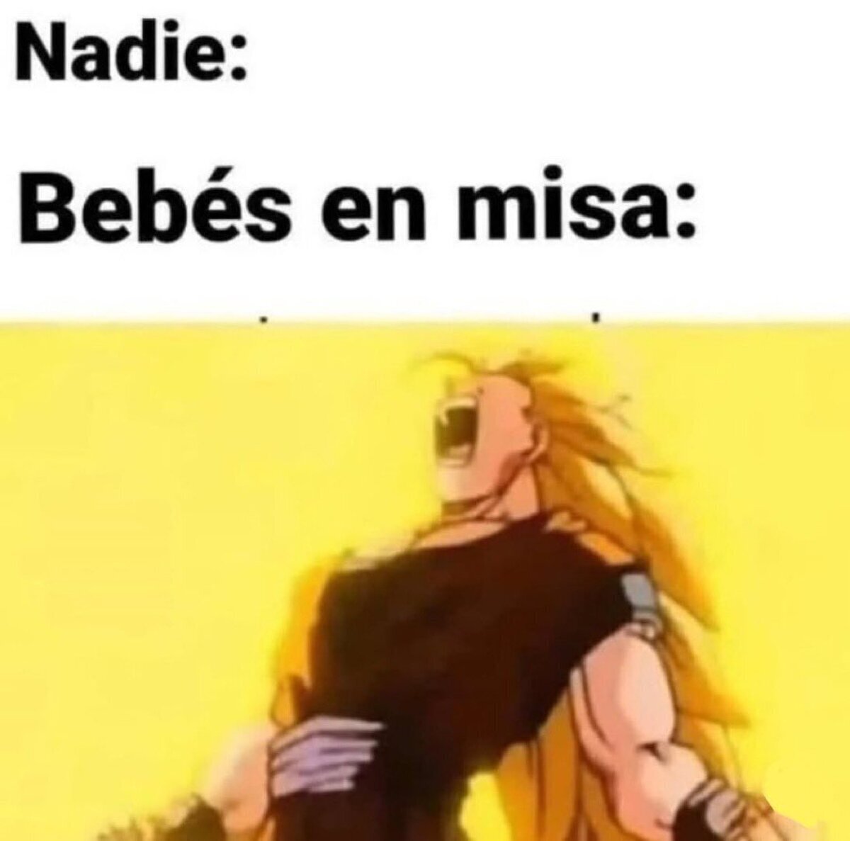 Los beb&eacute;s en misa