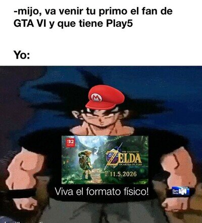 Yo prepar&aacute;ndome para presumirle al primo