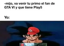 Yo prepar&aacute;ndome para presumirle al primo