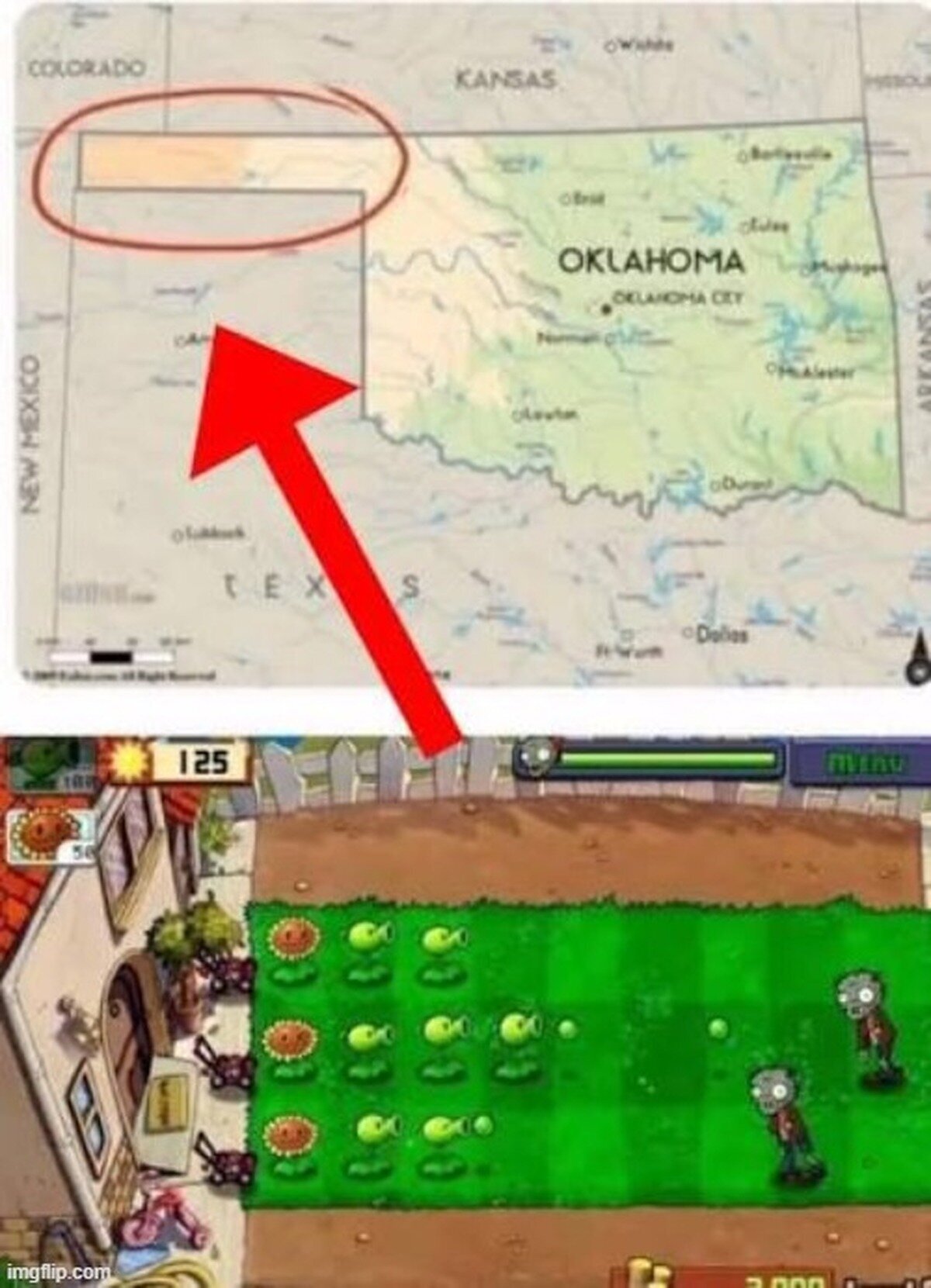Es el pasillo de PVZ