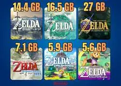 Esto es lo que pesan los &uacute;ltimos juegos de Zelda
