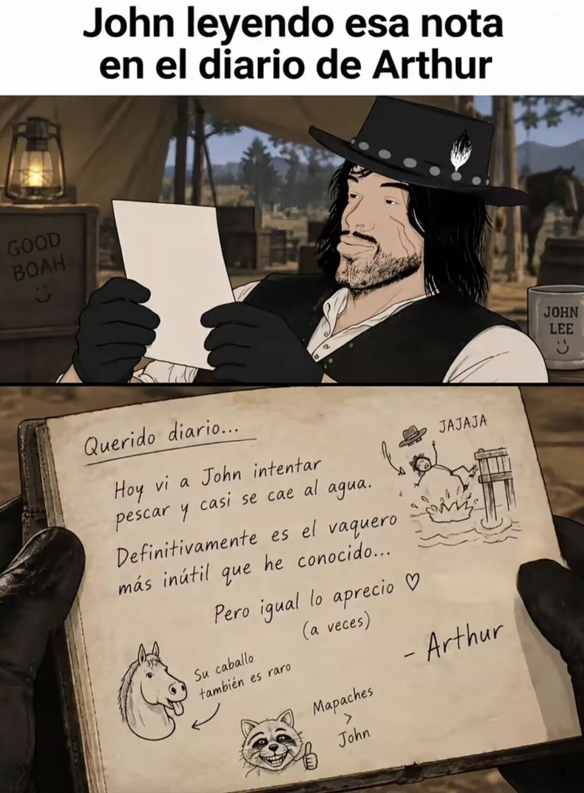 El compadreo entre Arthur y John