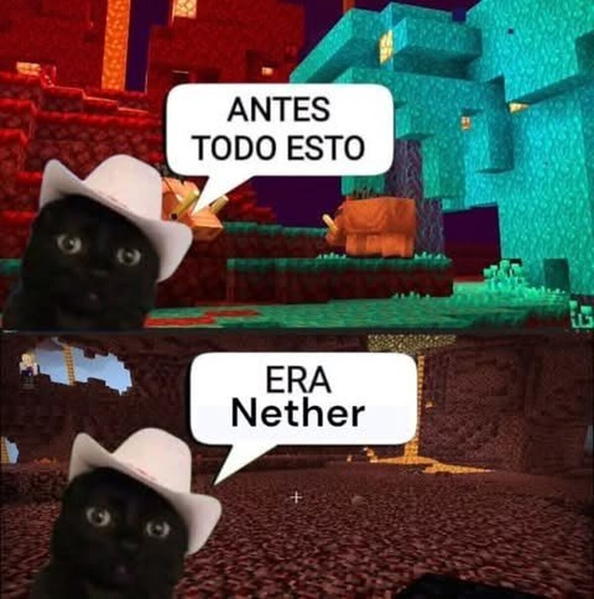 Minecraft antes y despu&eacute;s