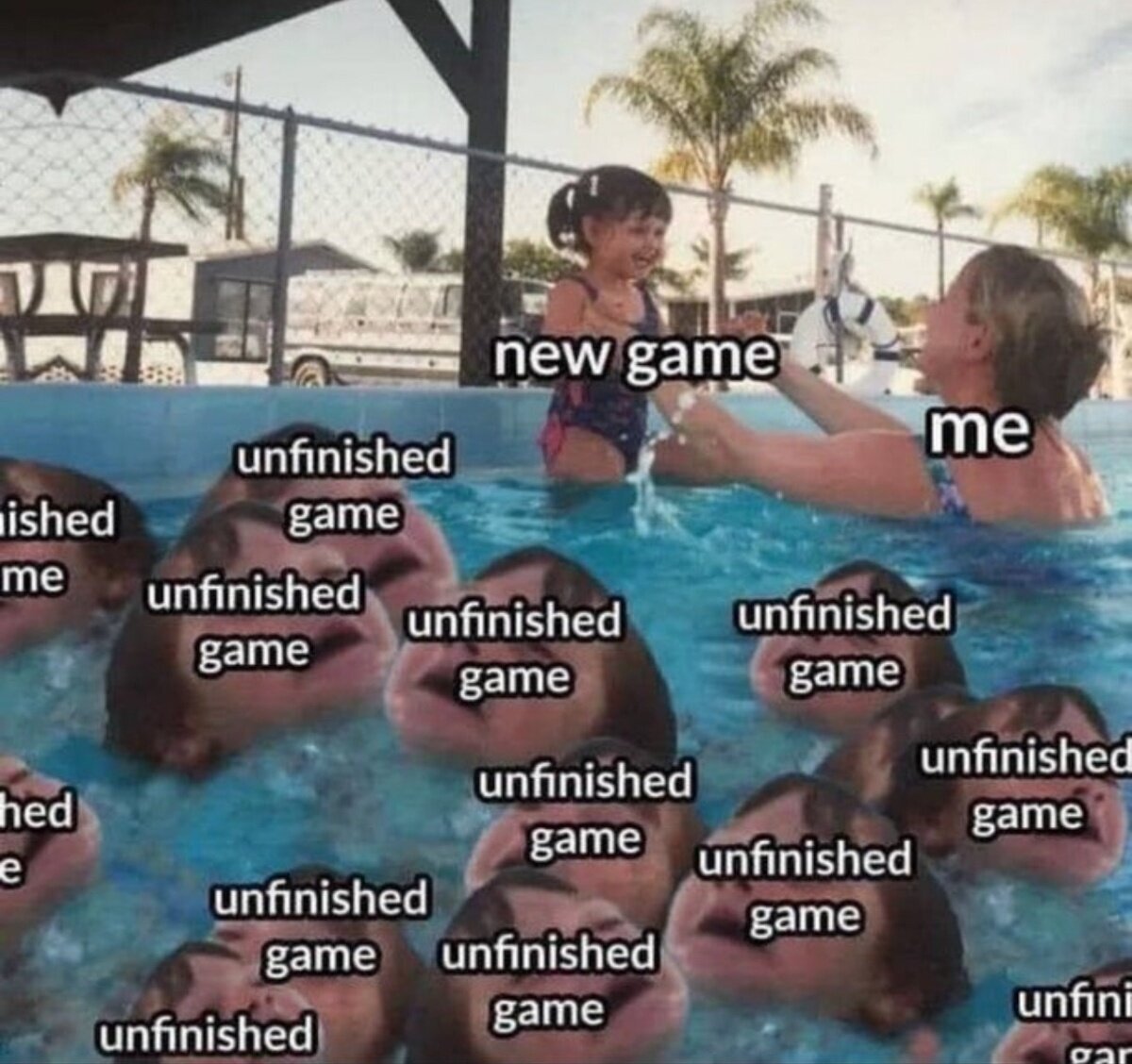 Yo cuando veo un juego nuevo y tengo 47 pendientes sin terminar