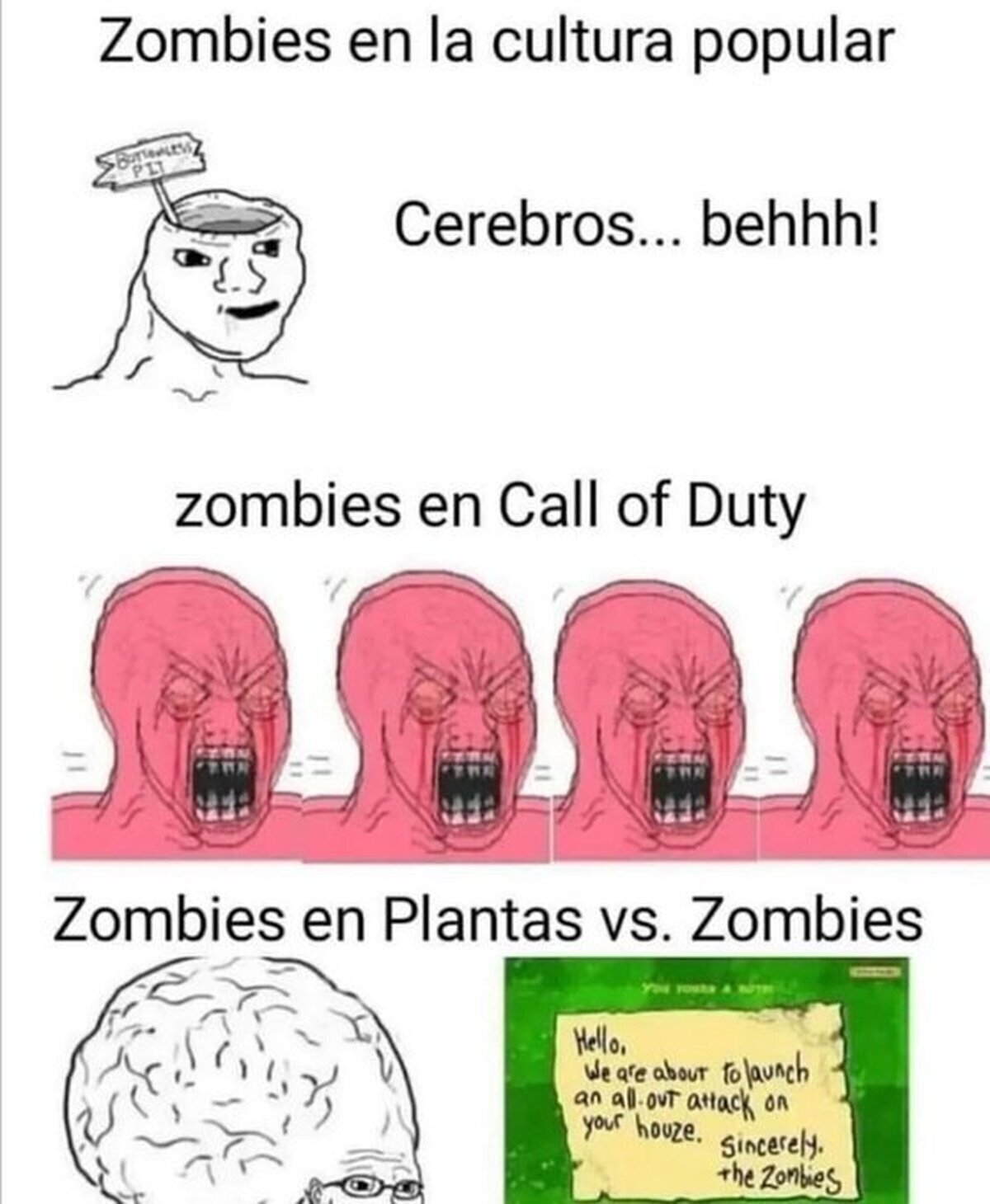 Son los zombies más majos que he visto
