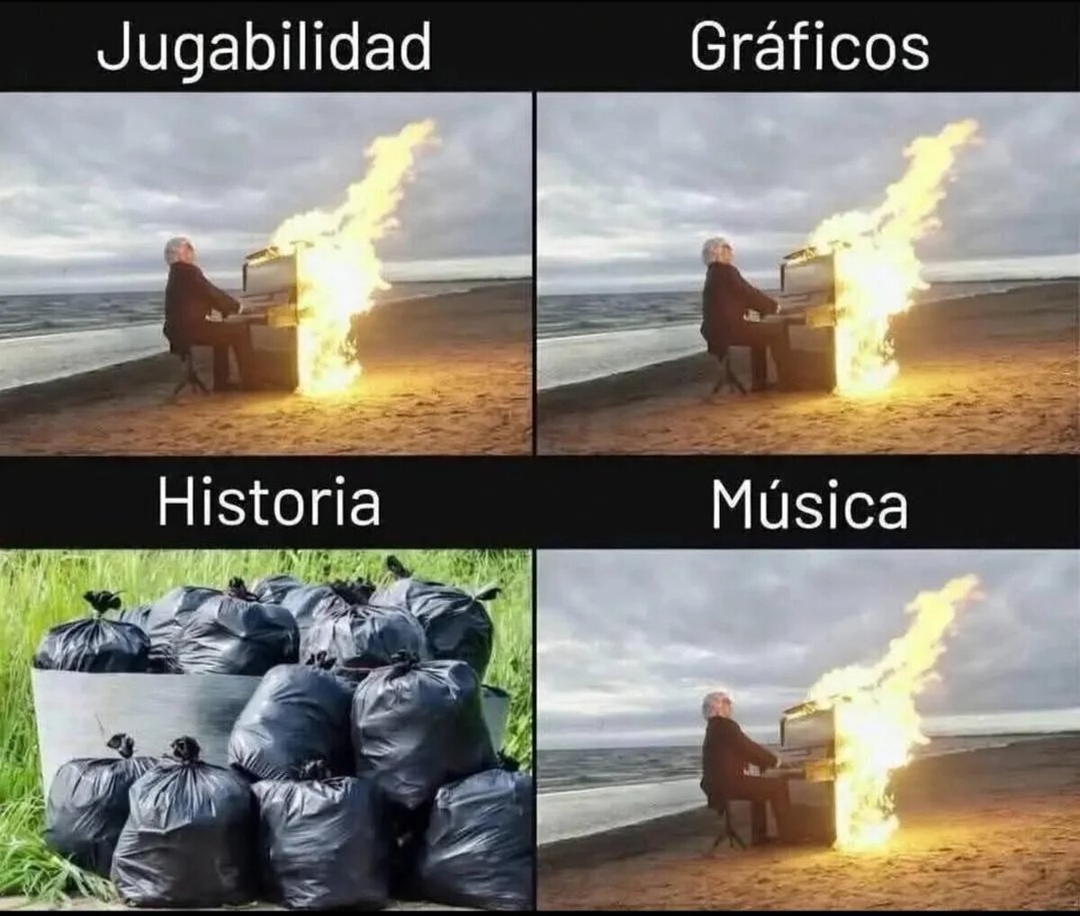 El juego cuyo punto bajo es la escritura