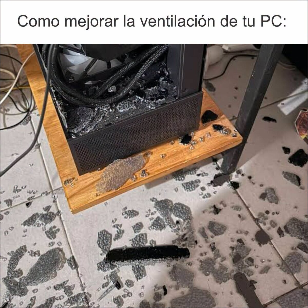 Aire directo de la fuente original