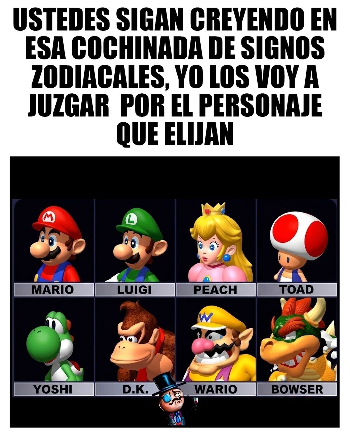 No se puede confiar en nadie que elija a Yoshi