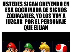 No se puede confiar en nadie que elija a Yoshi