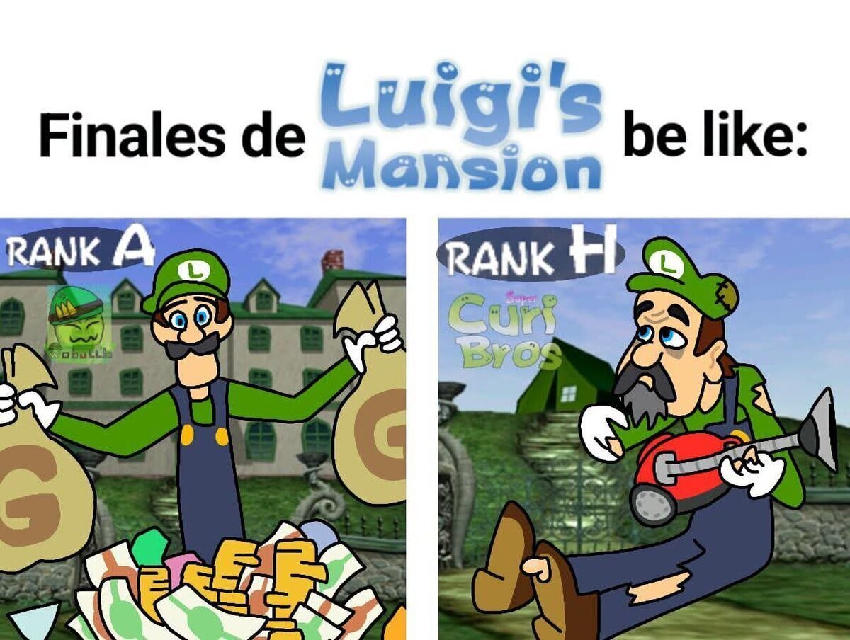 Los finales de Luigi's Mansion