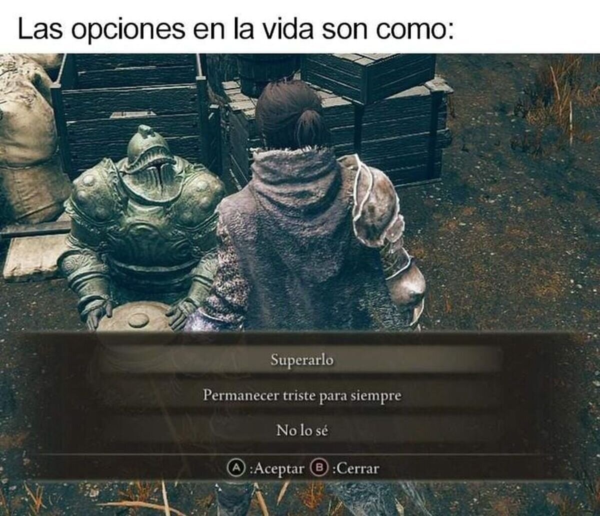Yo eligiendo la opci&oacute;n del medio como siempre