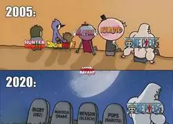Ultimamente con los animes en esta semana