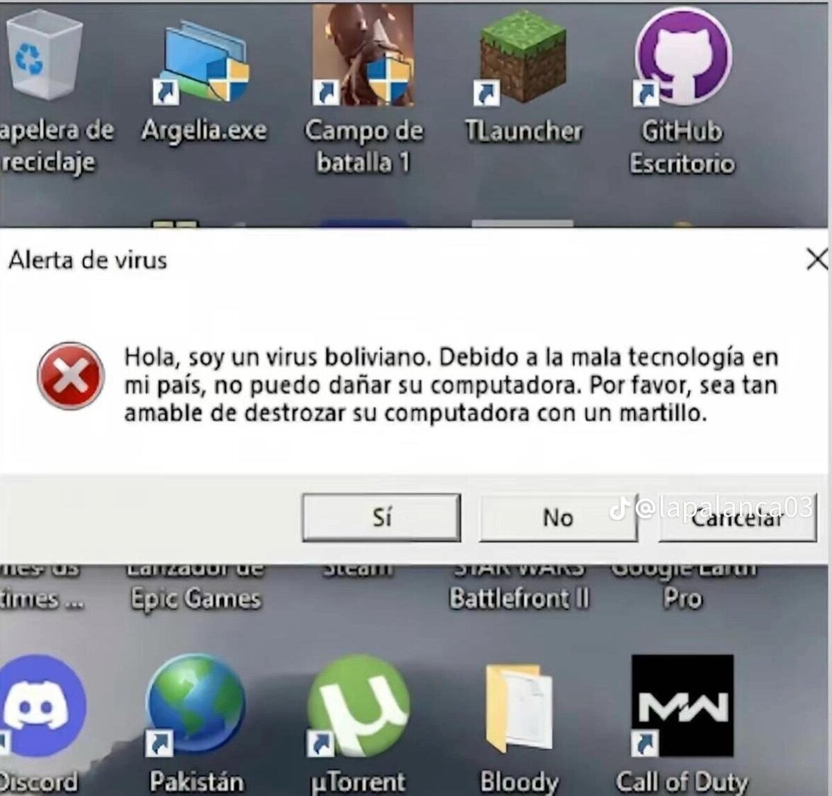 Un virus boliviano y muy educado