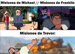 Trevor no hace misiones, sobrevive al juego